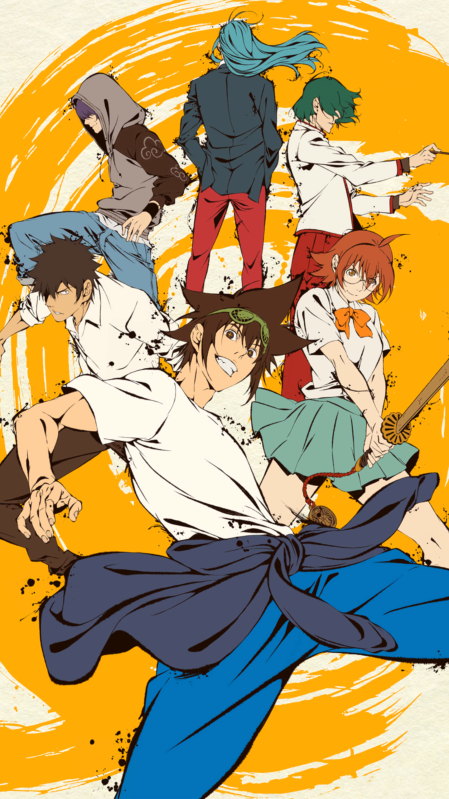 Download Jeon JuGok Jegal Taek Park Ilpyo Yu Mira Han Daewi Jin Mori Anime The God Of High School Phone Wallpaper