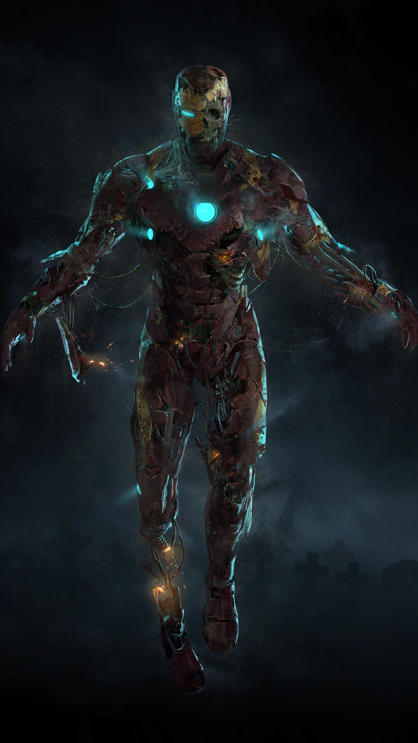 Download Iron Man Movie Spider-Man: Far From Home Phone Wallpaper