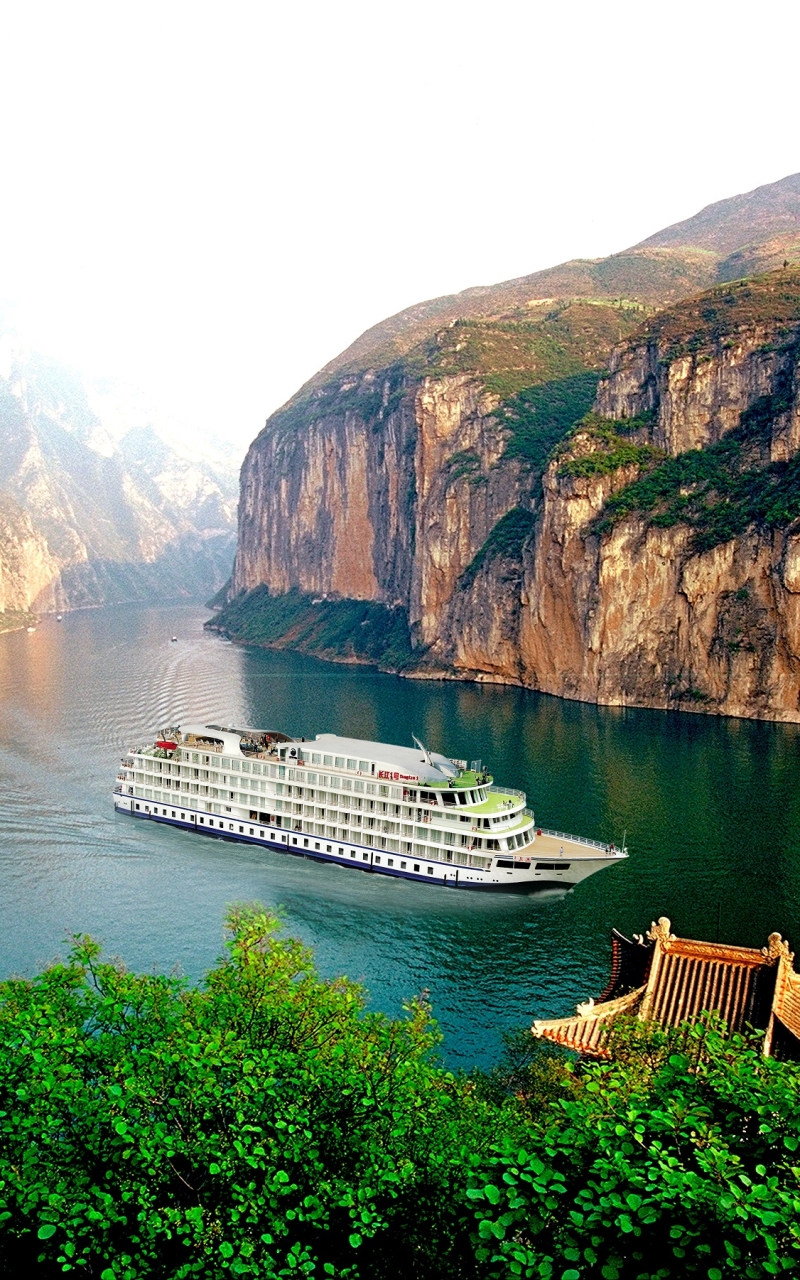 Cruise Ship on Yangtze River in Asia