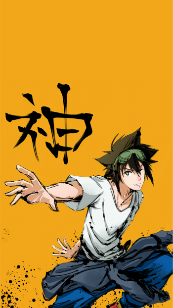 Jin Mori Anime The God of High School Phone Wallpaper