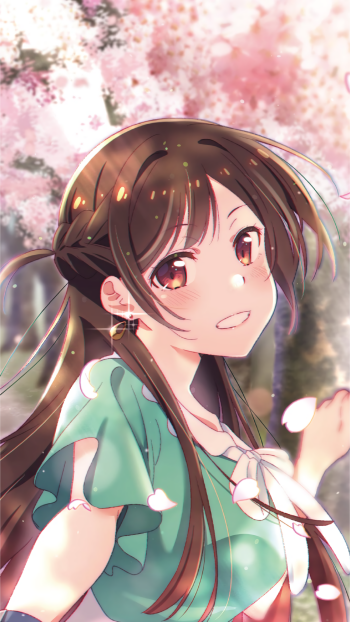 Kanojo Okarishimasu Chizuru Ichinose Anime Rent-A-Girlfriend Phone Wallpaper