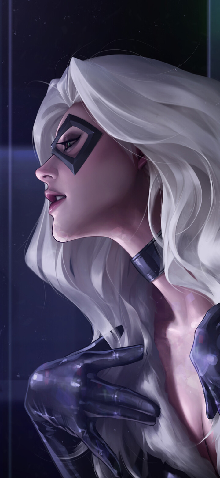 Black Cat Phone Wallpaper by JeeHyung lee