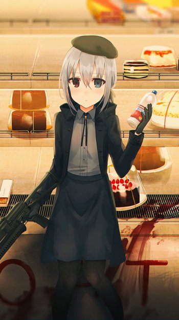 heterochromia Anime Original Phone Wallpaper