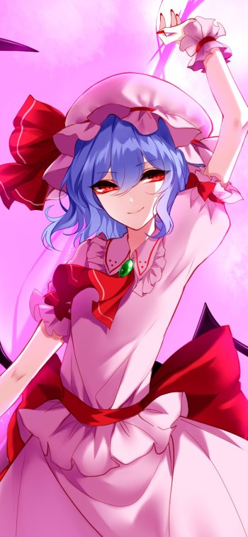 Remilia Scarlet Anime Touhou Phone Wallpaper