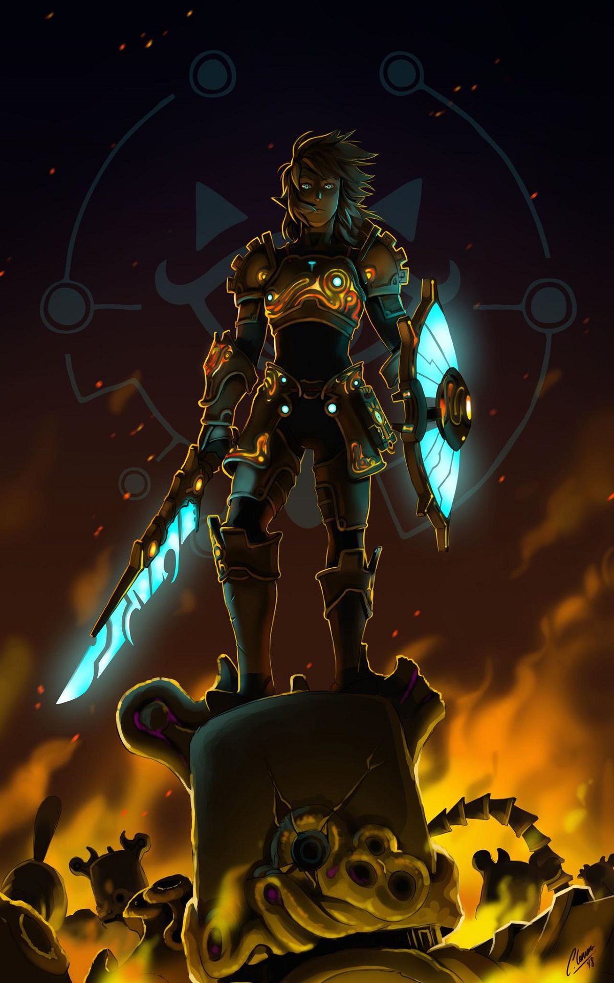 Ancient Armor Link by cathiane