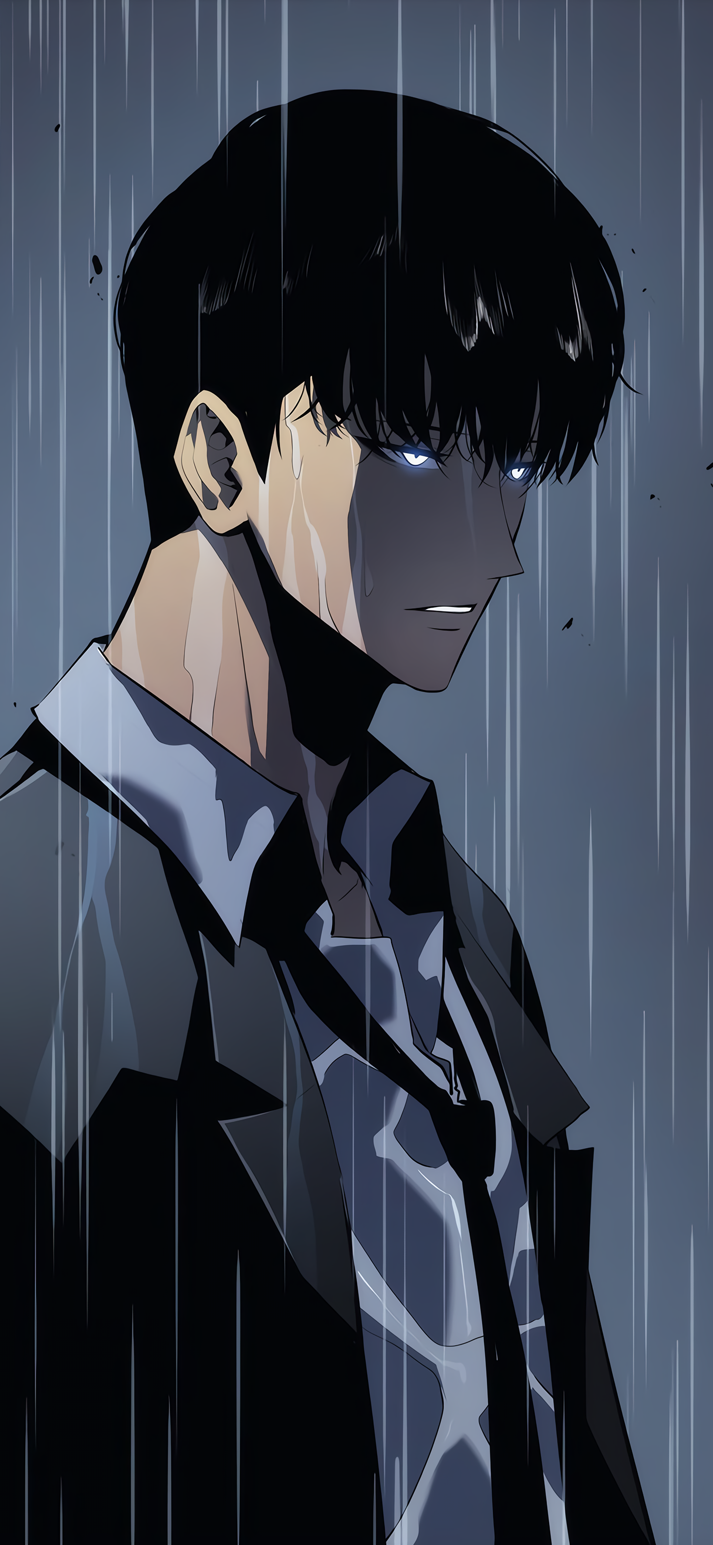 Download Sung Jin-Woo Anime Solo Leveling Phone Wallpaper