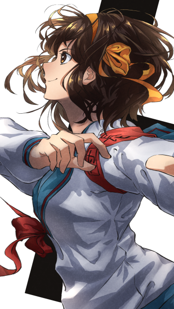 Haruhi Suzumiya Anime The Melancholy of Haruhi Suzumiya Phone Wallpaper