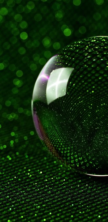 bokeh glitter green Abstract sphere abstract green Phone Wallpaper