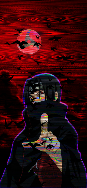  Itachi Uchiha Bloody Moon Wallpaper