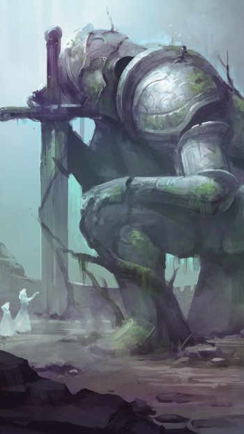 armor sword warrior fantasy giant fantasy warrior Phone Wallpaper