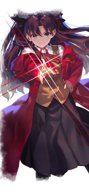 Rin Tohsaka Anime Fate/Stay Night Phone Wallpaper