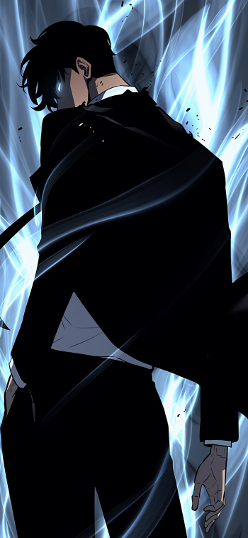 Sung Jin-Woo Anime Solo Leveling Phone Wallpaper