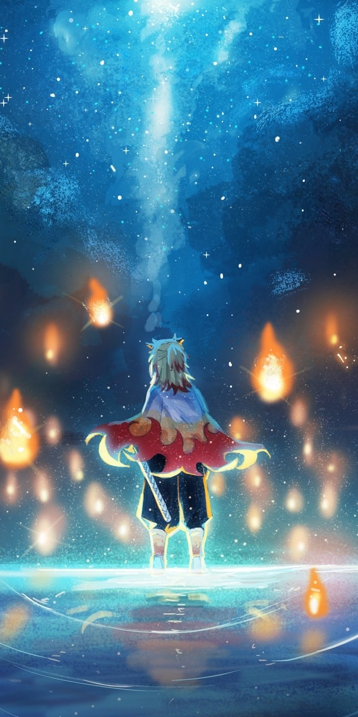 Download Kyojuro Rengoku Anime Demon Slayer: Kimetsu No Yaiba Phone Wallpaper