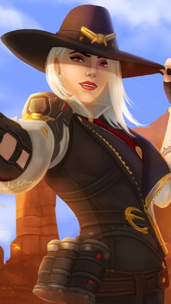 Ashe (Overwatch) video game Overwatch Phone Wallpaper