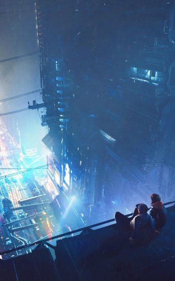 futuristic Sci Fi city sci fi city futuristic city Phone Wallpaper