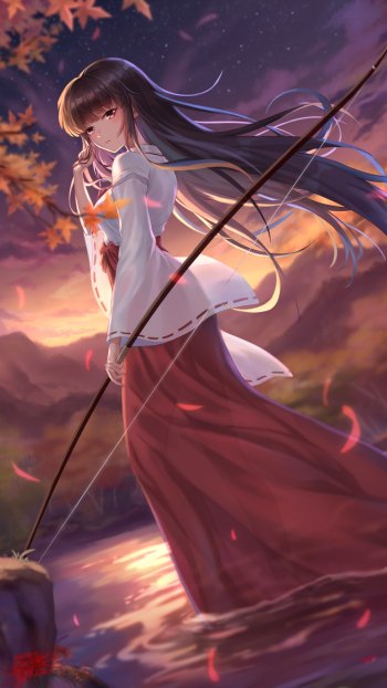 Kikyô (InuYasha) Anime InuYasha Phone Wallpaper