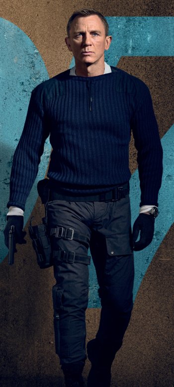 Daniel Craig James Bond movie No Time to Die Phone Wallpaper