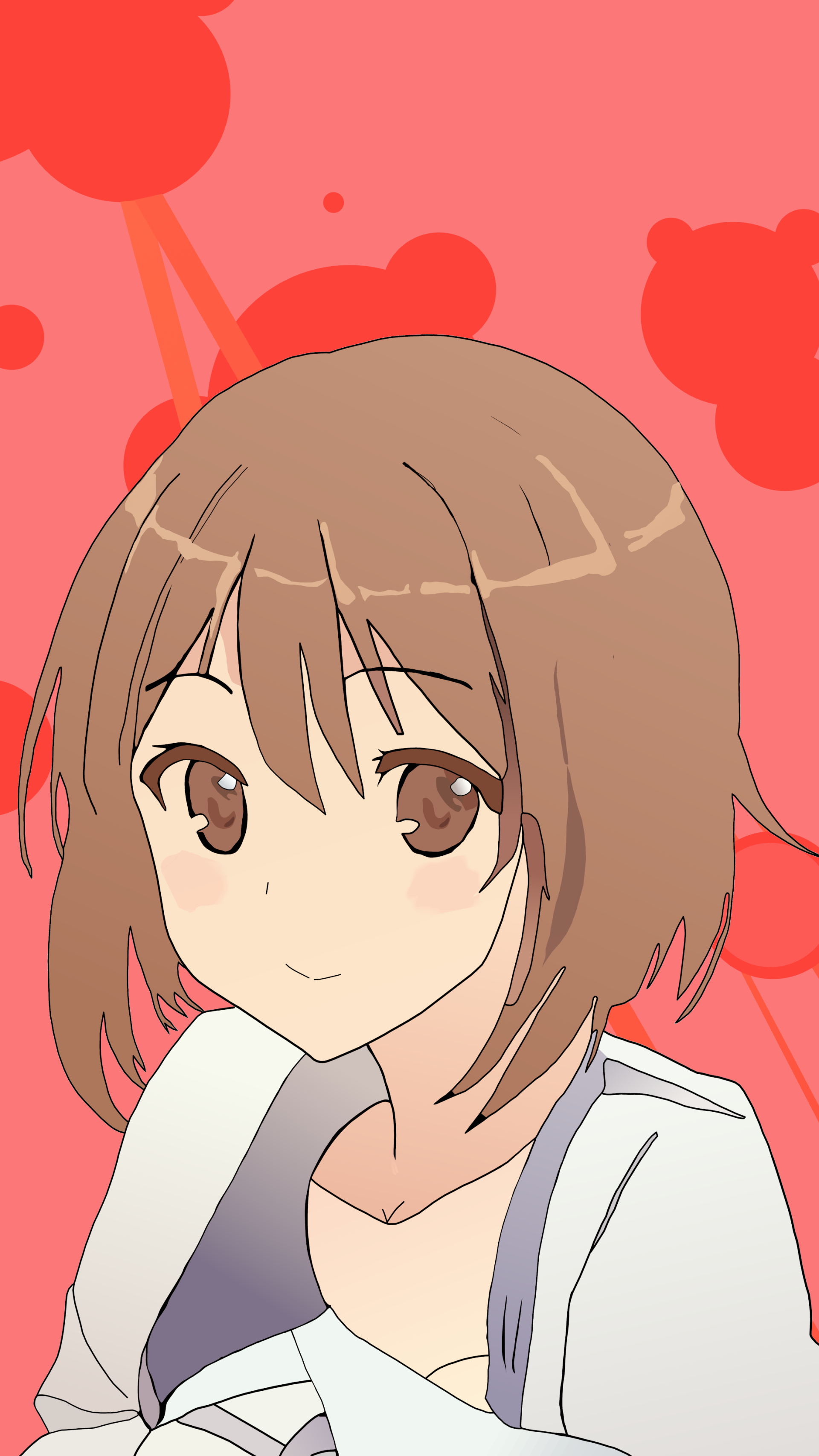 Download Brown Eyes Brown Hair Anime Original Phone Wallpaper by hyPnOtICDo0g