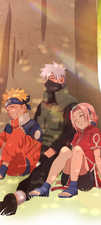 Naruto Uzumaki Sakura Haruno Kakashi Hatake Anime Naruto Phone Wallpaper