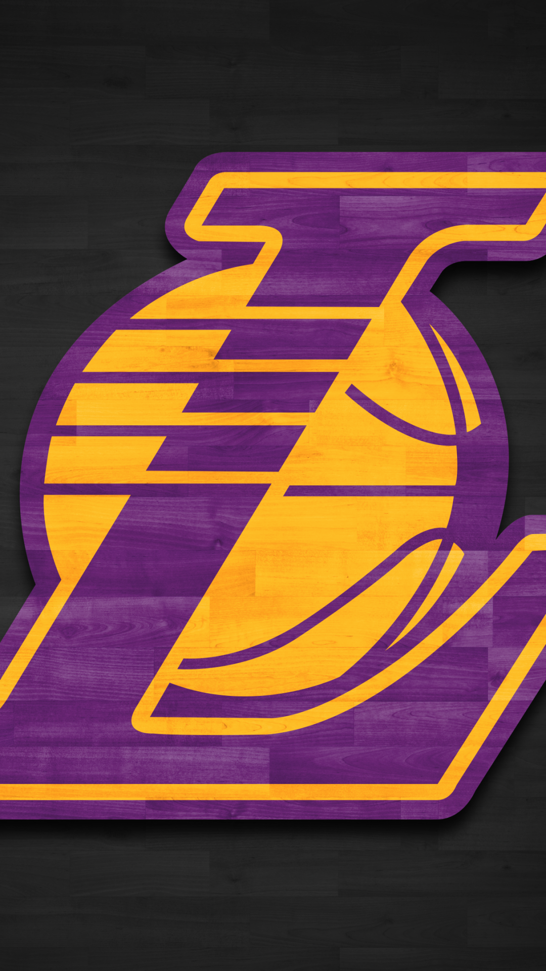 Los Angeles Lakers Phone Wallpaper by Michael Tipton
