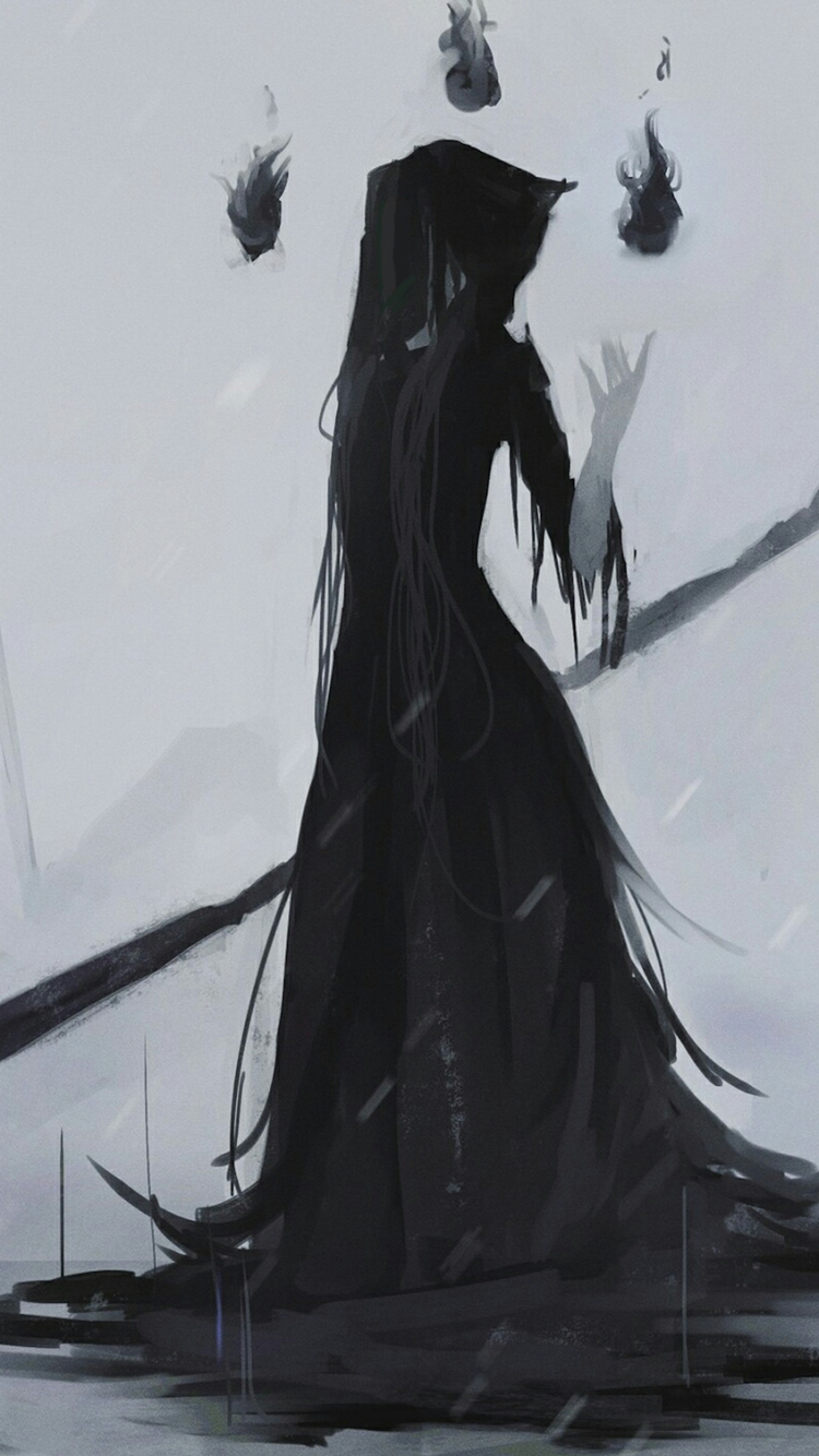 Grim Reaper Phone Wallpaper by xlyrahd
