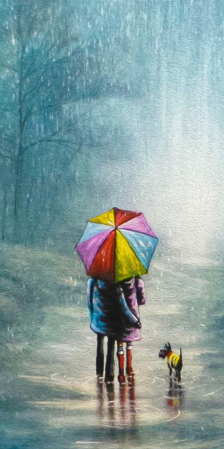 Rainy Day - Oil on Canvas