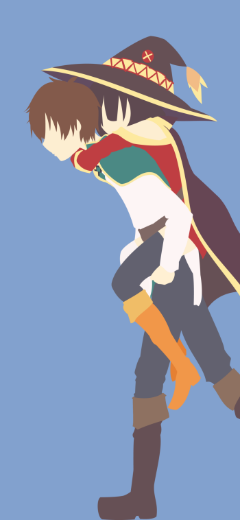 Megumin (KonoSuba) Kazuma Satou Anime KonoSuba - God’s blessing on this wonderful world!! Phone Wallpaper