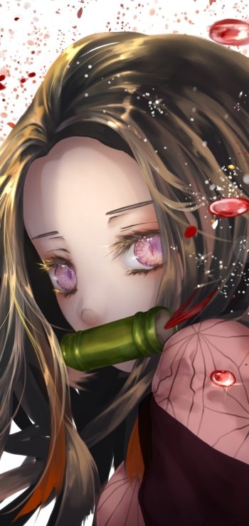 Nezuko Kamado Anime Demon Slayer: Kimetsu no Yaiba Phone Wallpaper