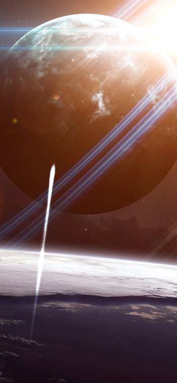 Sci Fi planet Phone Wallpaper