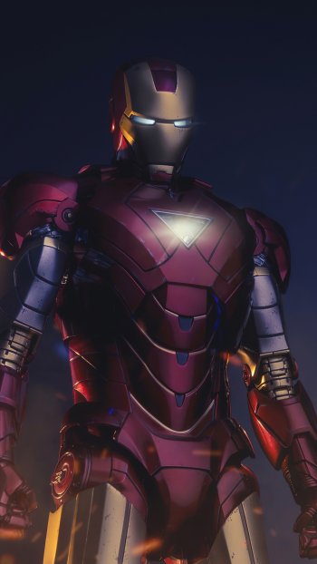 Comic Iron Man Phone Wallpaper