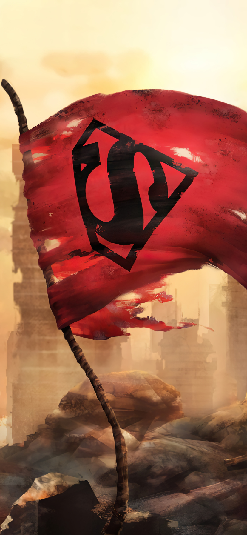 The Death of Superman Phone Wallpaper