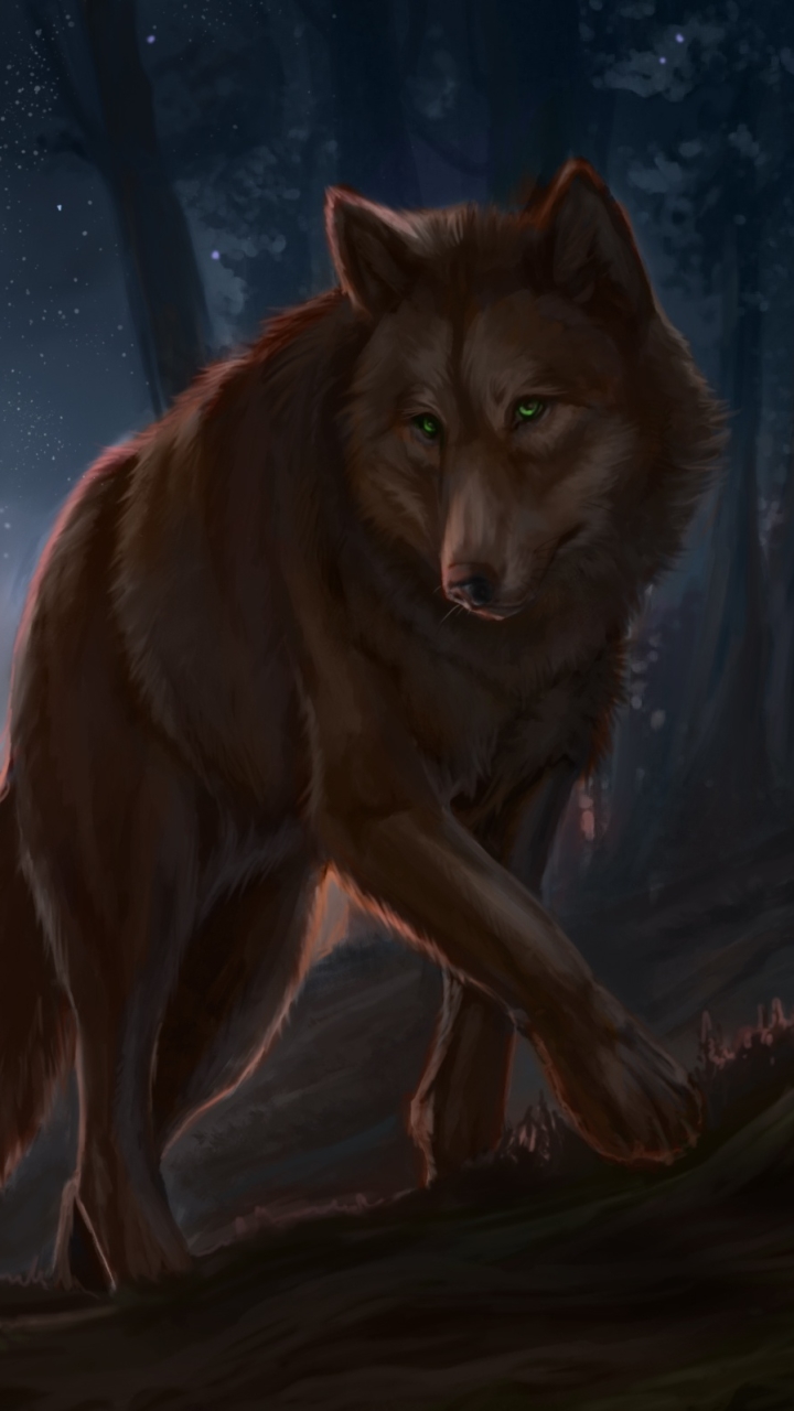 Download Fantasy Wolf Phone Wallpaper - Mobile Abyss