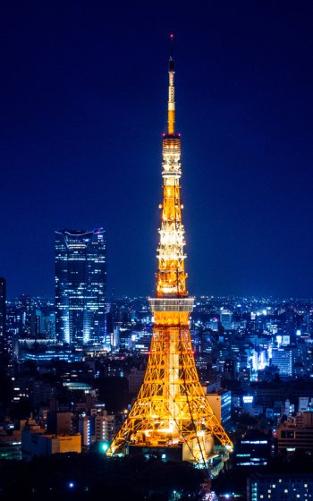 Tokyo Japan man made Tokyo Tower Phone Wallpaper