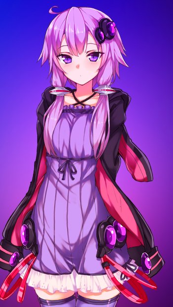 Yuzuki Yukari Anime Vocaloid Phone Wallpaper