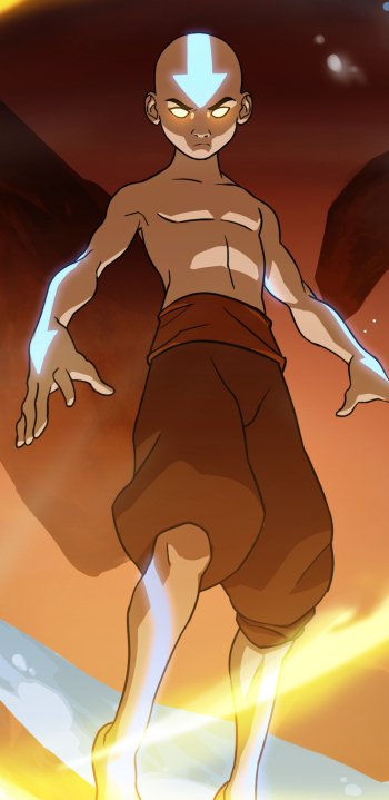 Aang (Avatar) video game Smite Phone Wallpaper