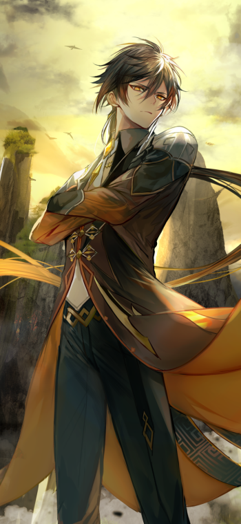 Zhongli (Genshin Impact) video game Genshin Impact Phone Wallpaper