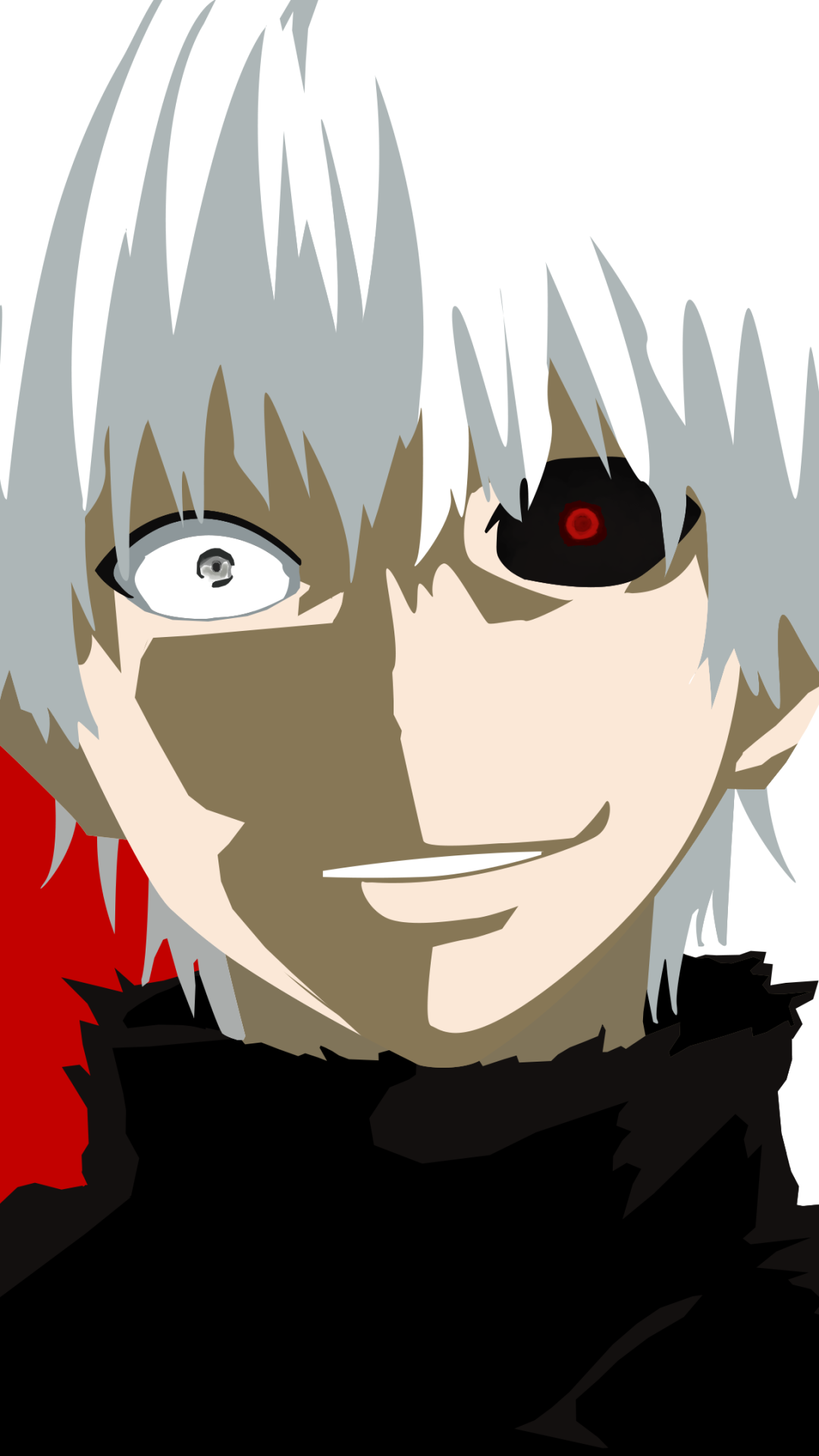 Download Minimalist Vector Ken Kaneki Anime Tokyo Ghoul Phone Wallpaper -  Mobile Abyss