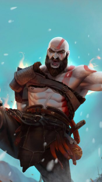 warrior Kratos (God Of War) video game God of War (2018) Phone Wallpaper