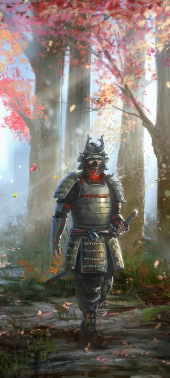 fantasy samurai Phone Wallpaper