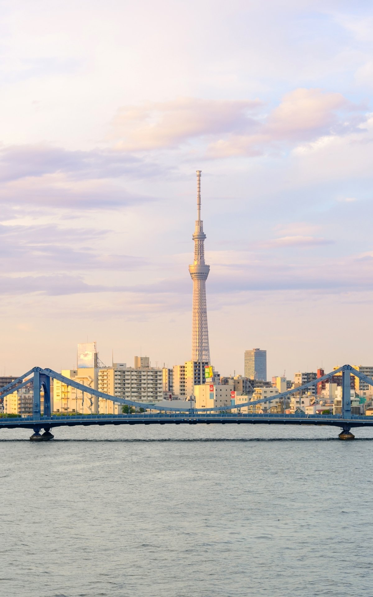 Download Tokyo Skytree Bridge Skyscraper Building Japan City Man Made Tokyo Phone Wallpaper