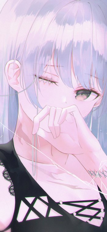 sad white hair Anime girl anime girl sad anime Phone Wallpaper