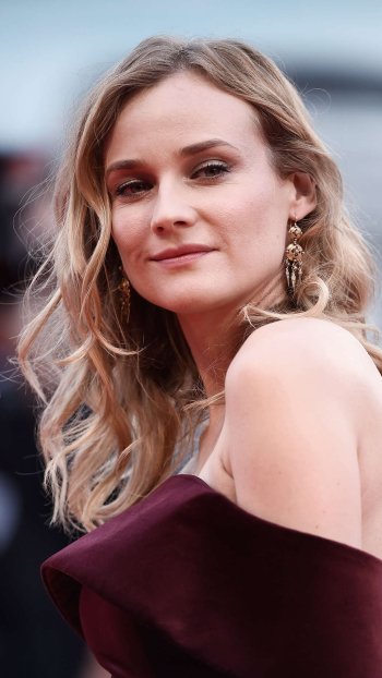 German blonde actress Celebrity Diane Kruger Phone Wallpaper