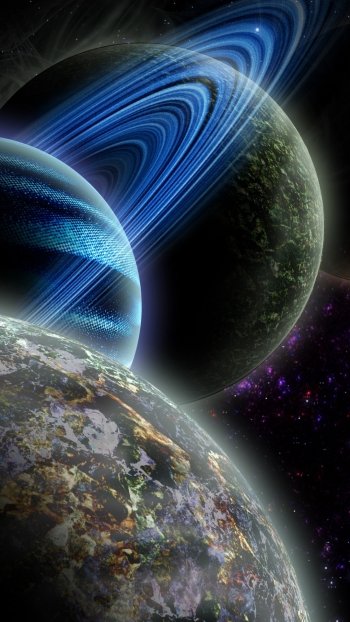 Sci Fi planet Phone Wallpaper