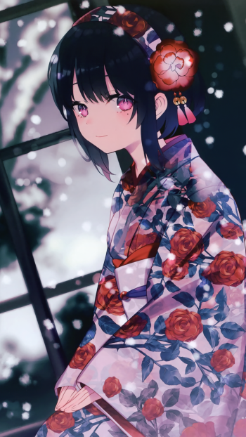 kimono Anime geisha Phone Wallpaper