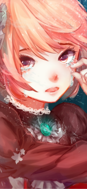 headdress brown eyes brown hair short hair tears Hinami Fueguchi Anime Tokyo Ghoul Phone Wallpaper
