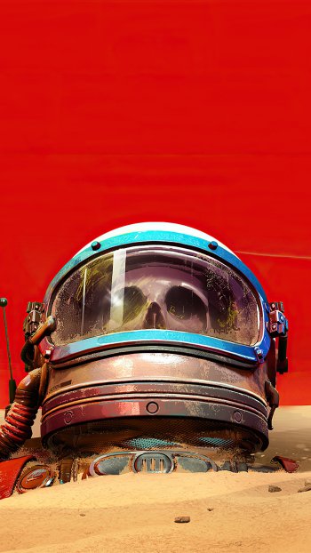 helmet skull Sci Fi astronaut Phone Wallpaper