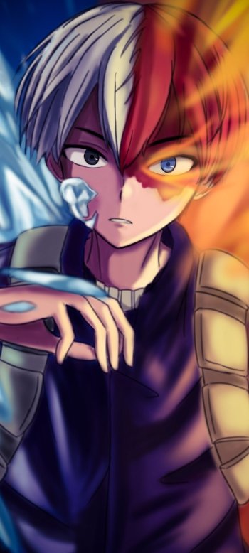 Shoto Todoroki Anime My Hero Academia Phone Wallpaper
