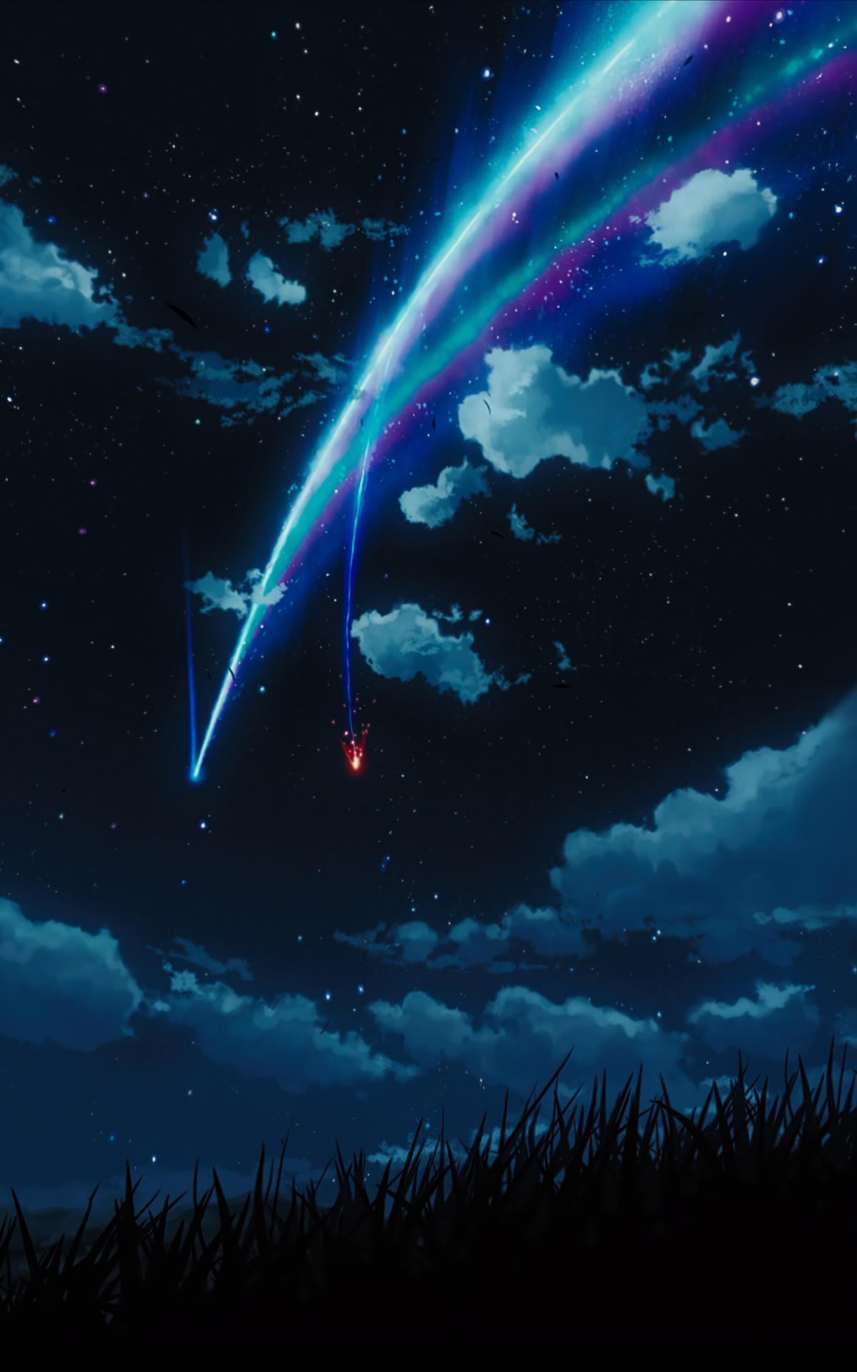 Kimi No Nawa, comet, galaxy, HD phone wallpaper