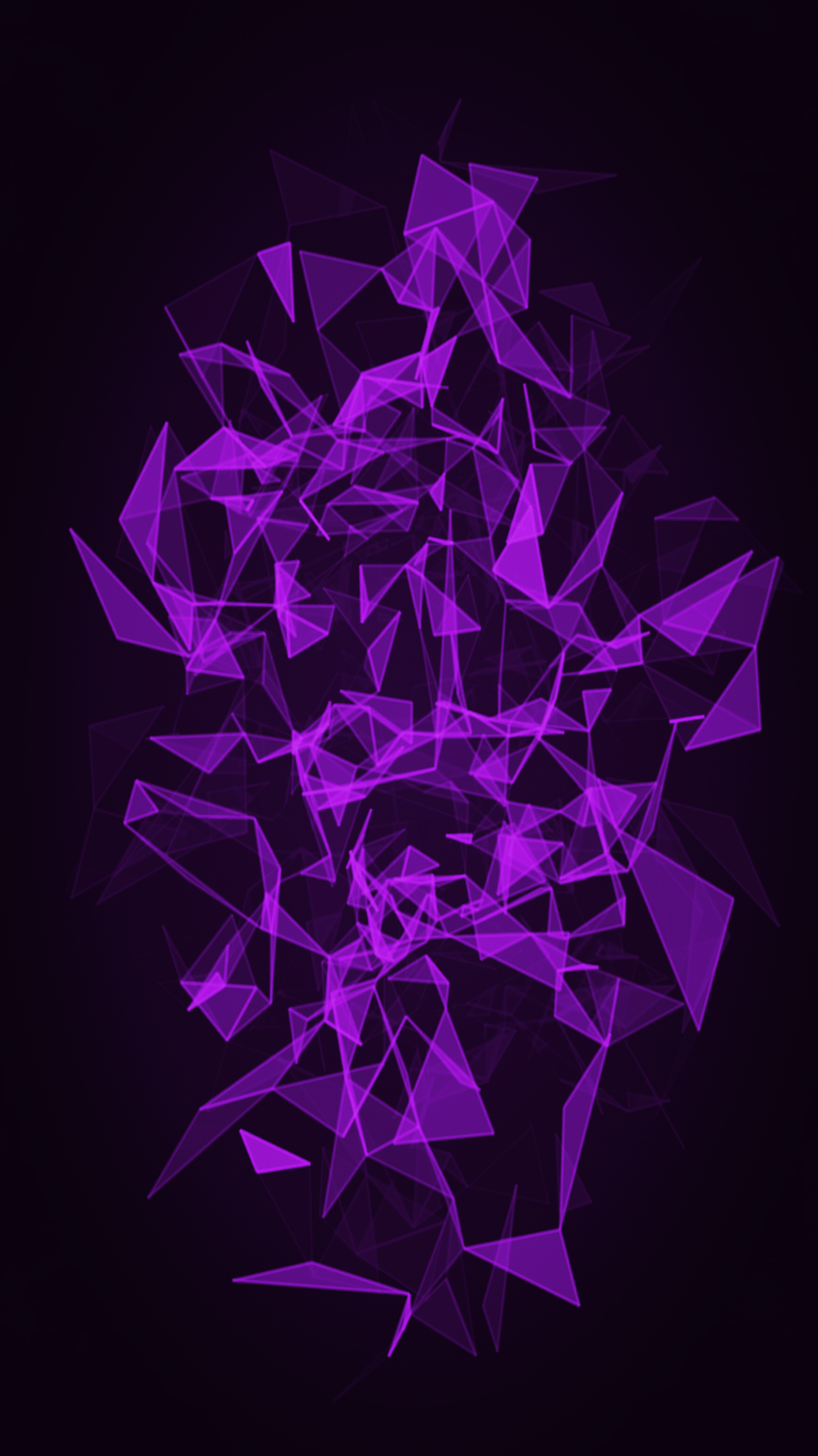 Download Polygon Triangle Abstract Purple Abstract Purple Phone Wallpaper by Luke100000