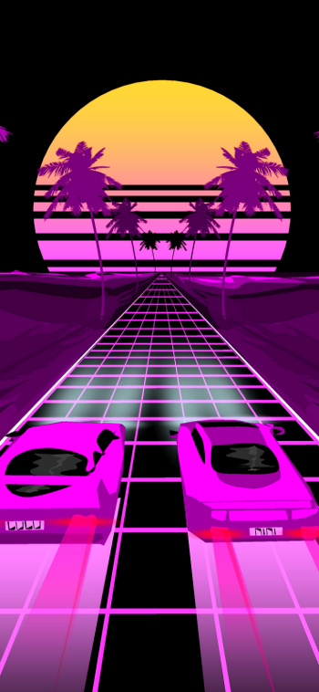 vaporwave purple artistic retrowave Phone Wallpaper
